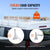 VEVOR 3-Bar Van Roof Ladder Rack Adjustable 56.3"-61.4" for Full-Size Vans