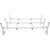 VEVOR 3-Bar Van Roof Ladder Rack Adjustable 56.3"-61.4" for Full-Size Vans