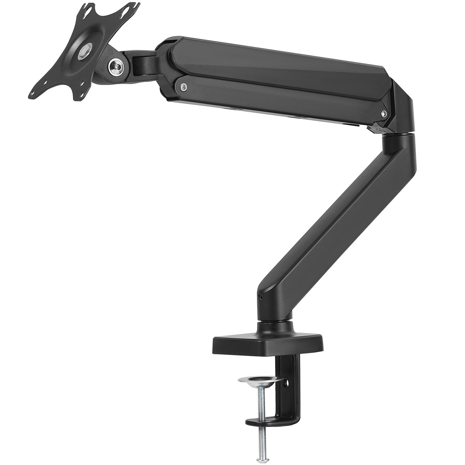 VEVOR Single Monitor Mount, Supports 13"-32", 330-813 mm Screen, Fully Adjustable Gas Spring Monitor Arm, Hold up to 9.1 kg, Computer Monitor Stand Holder with C-Clamp/Grommet Mounting Base, VESA Mount Bracket