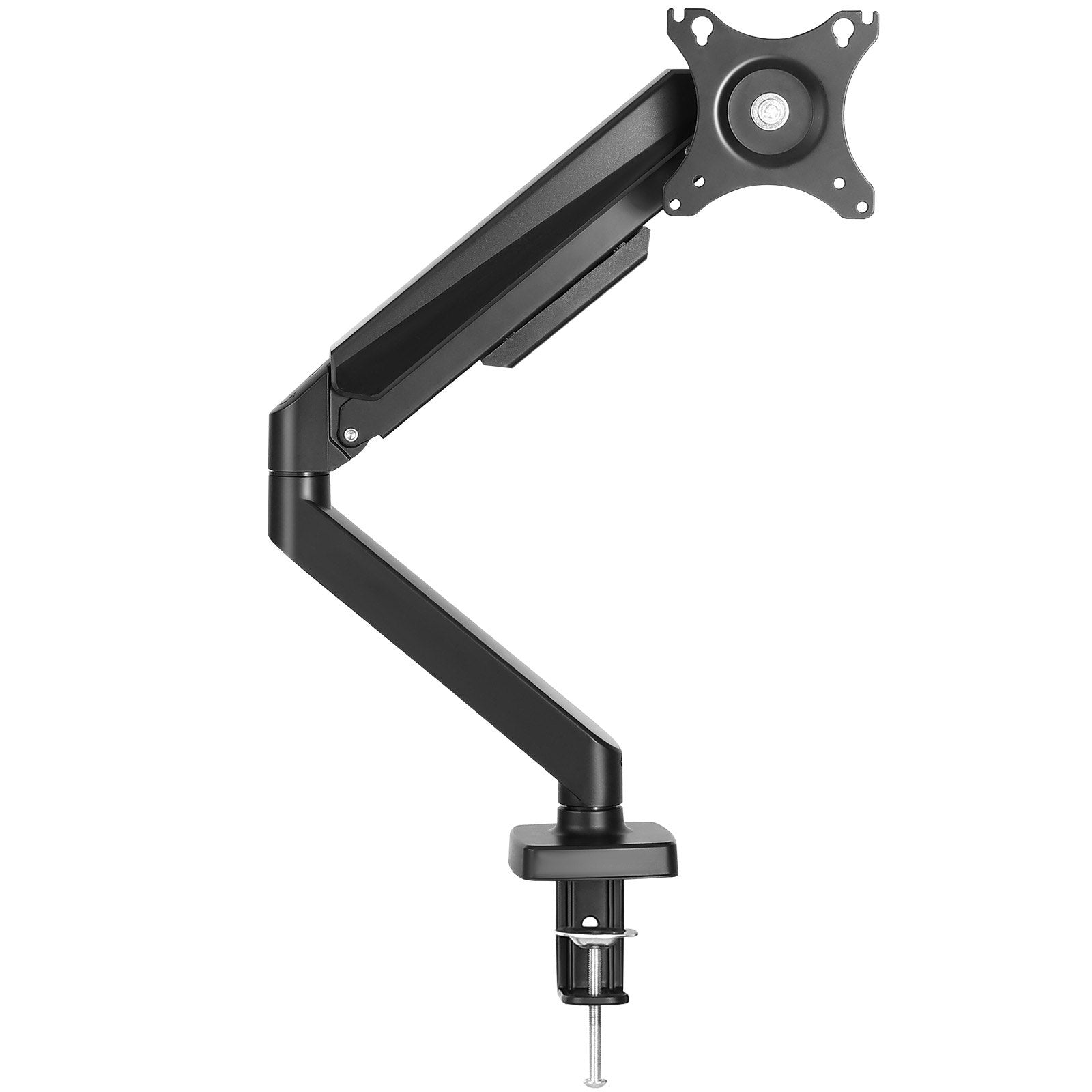 VEVOR Single Monitor Mount, Supports 13"-32", 330-813 mm Screen, Fully Adjustable Gas Spring Monitor Arm, Hold up to 9.1 kg, Computer Monitor Stand Holder with C-Clamp/Grommet Mounting Base, VESA Mount Bracket