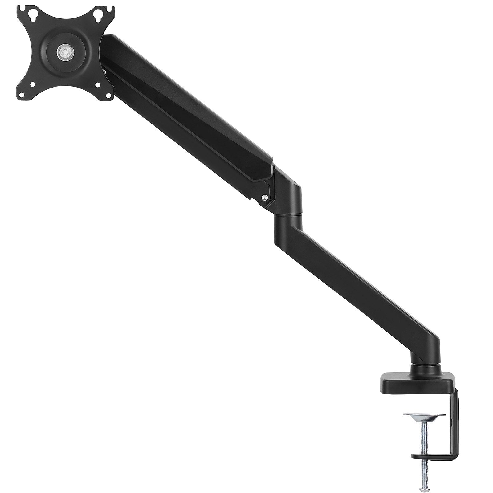 VEVOR Single Monitor Mount, Supports 13"-32", 330-813 mm Screen, Fully Adjustable Gas Spring Monitor Arm, Hold up to 9.1 kg, Computer Monitor Stand Holder with C-Clamp/Grommet Mounting Base, VESA Mount Bracket