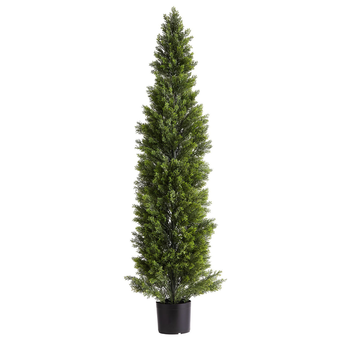 VEVOR Artificial Topiary Cedar Trees, 2 Set 1524mm Faux Pine Shrubs Plants, Fake Silk Tree Look Real, Easy Assembly for Decor Front Porch Outdoor Patio Garden Balcony Backyard Indoor Office