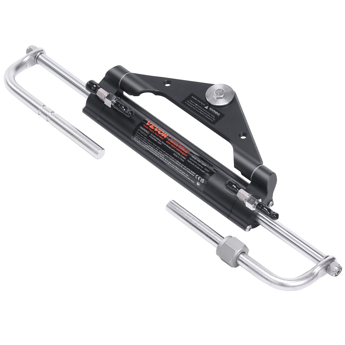 VEVOR 150HP Hydraulic Outboard Steering Kit Boat Marine System, Built-in Two-Way Lock Cylinder, 150HP Pump and High-Strength Nylon Hose for Single Station, Single-Engine use