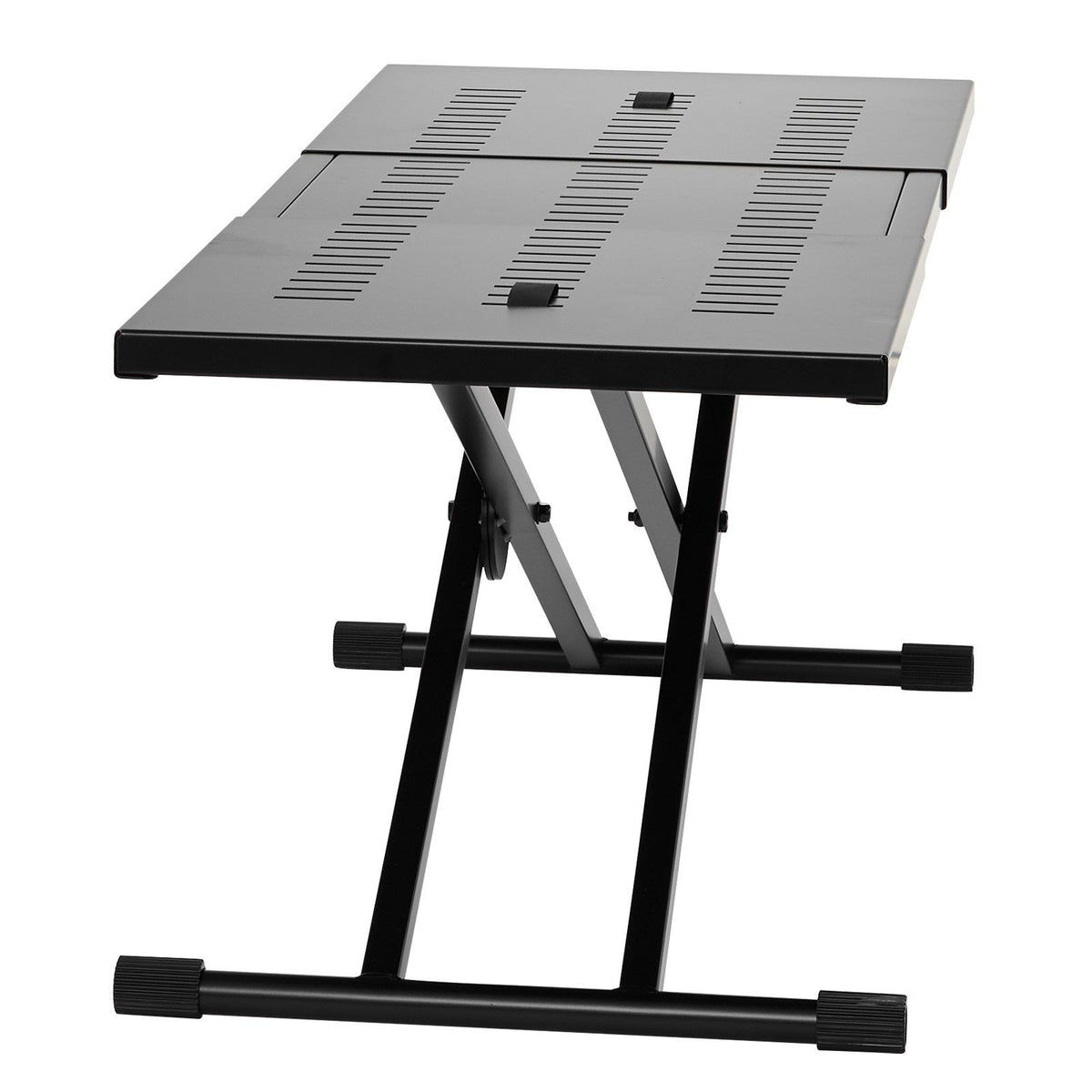 DJ Table Stand, (820-1095)x465 mm Portable DJ Laptop and Controller Stand, Lightweight DJ Desk DJ Booth Adjustable Height DJ Stand, Foldable Double-X Keyboard Stand &amp; Tabletop, Audio Mixer Stand