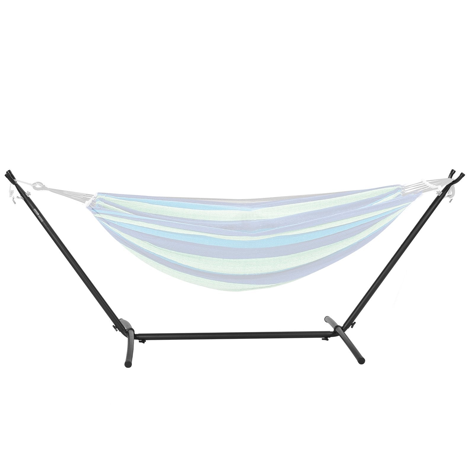 VEVOR Portable Hammock Stand, 450lbs Capacity Steel Hammock Stand for 2 Person, Heavy Duty Adjustable Hooks Hammock Frame Fits 10-13 ft Hammocks, Space Saving with Carrying Bag for Outdoor or Indoor