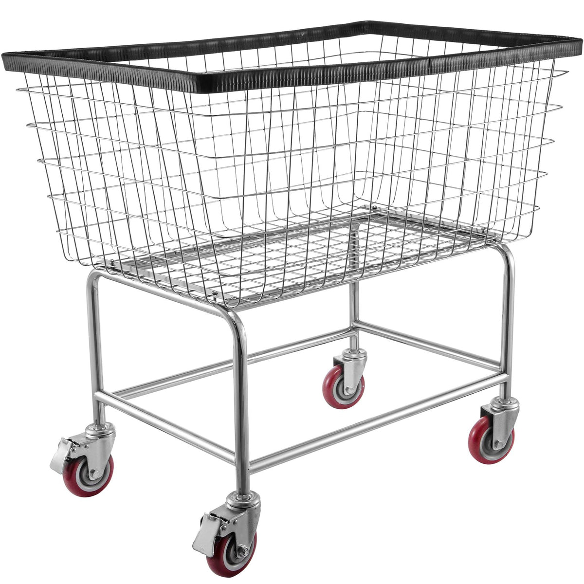 VEVOR Wire Laundry Cart Wire Laundry Basket 4.5 Bushel Heavy Duty w/ 5&#39;&#39; Wheels