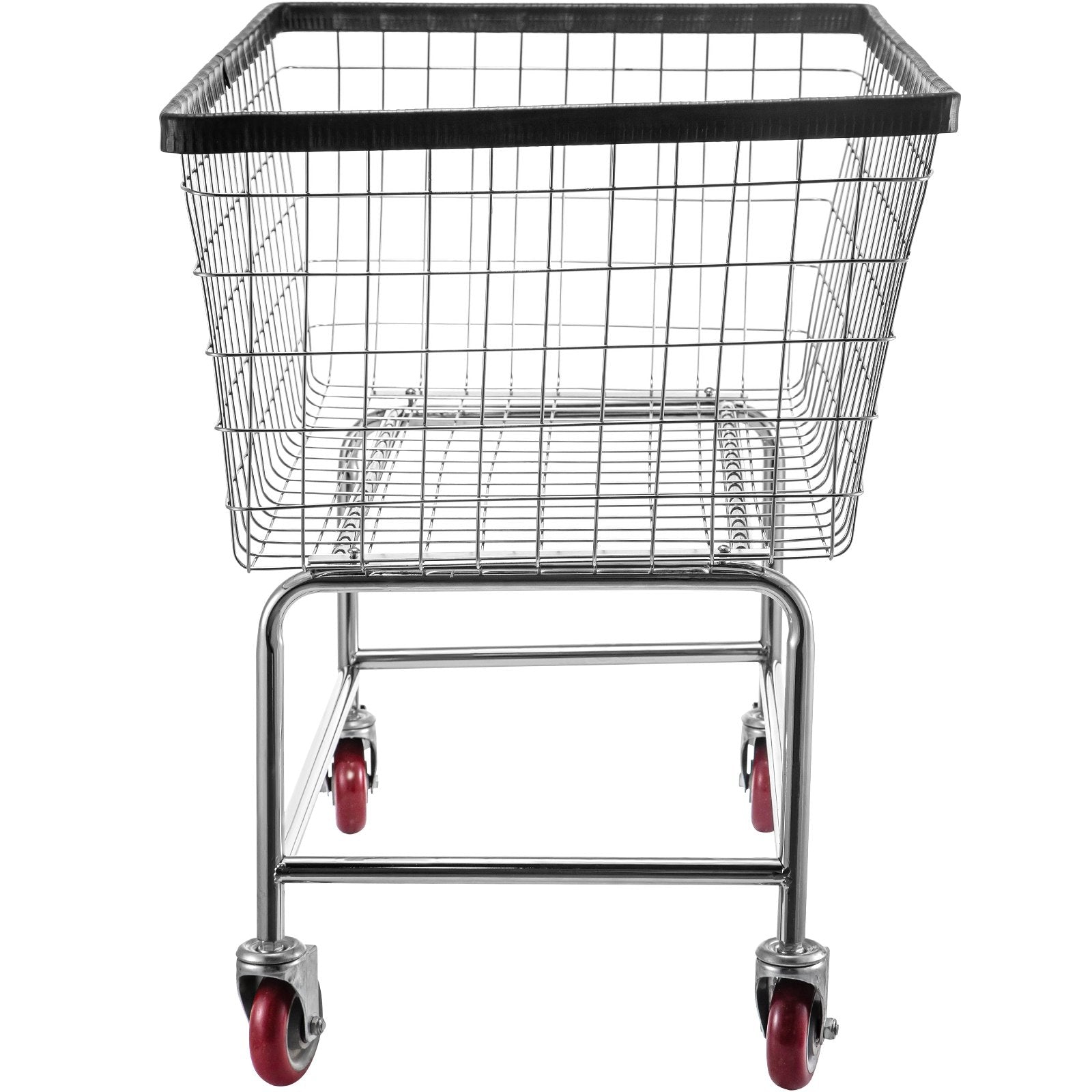 VEVOR Wire Laundry Cart Wire Laundry Basket 4.5 Bushel Heavy Duty w/ 5'' Wheels