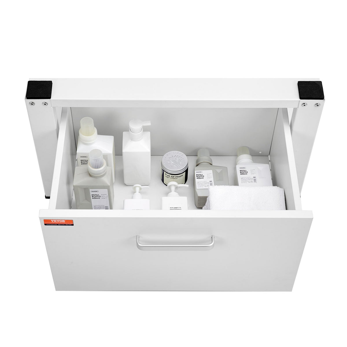 VEVOR Laundry Pedestal 686mmmW x 366mmH, Washer And Dryer Base Stand Platform Universal Fit 299kg Capacity, Heavy Duty Multi-Functional Base for Washing Machine with Drawer &amp; Rich Accessories