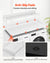 VEVOR Washer Dryer Countertop with Shelf 54"x27" Wooden Washer Dryer Cover White