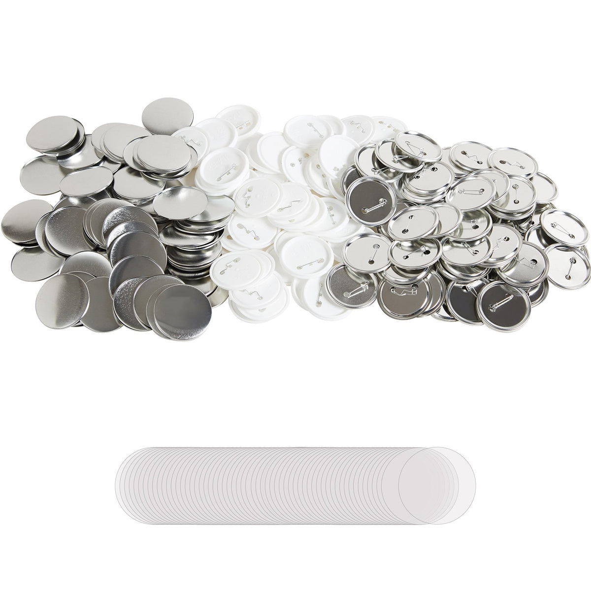 VEVOR 2.25" 58mm Button Badge Parts Supplies for Button Maker Machine 500 Sets
