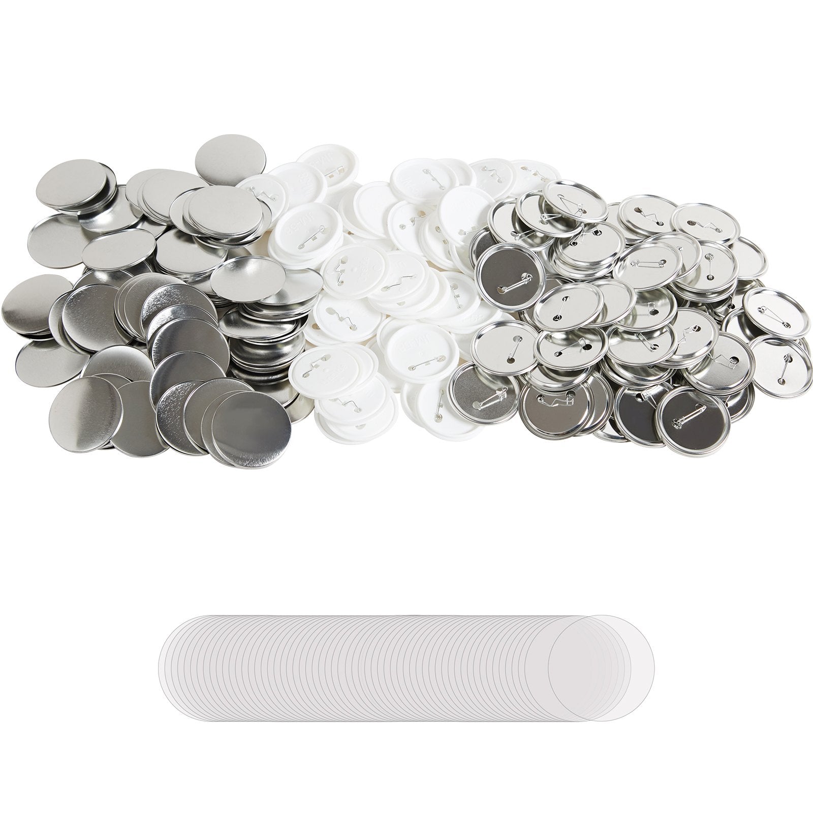 VEVOR 2.25" 58mm Button Badge Parts Supplies for Button Maker Machine 500 Sets
