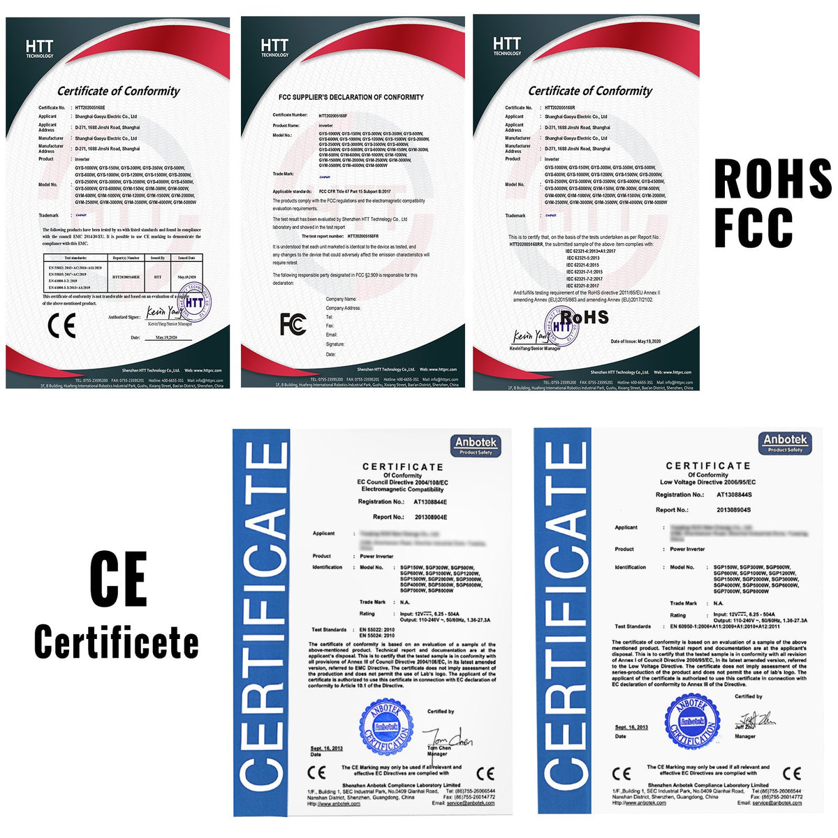 VEVOR Power Inverter Modified Sine Wave Inverter 3000W DC 12V to AC 240V w/LCD