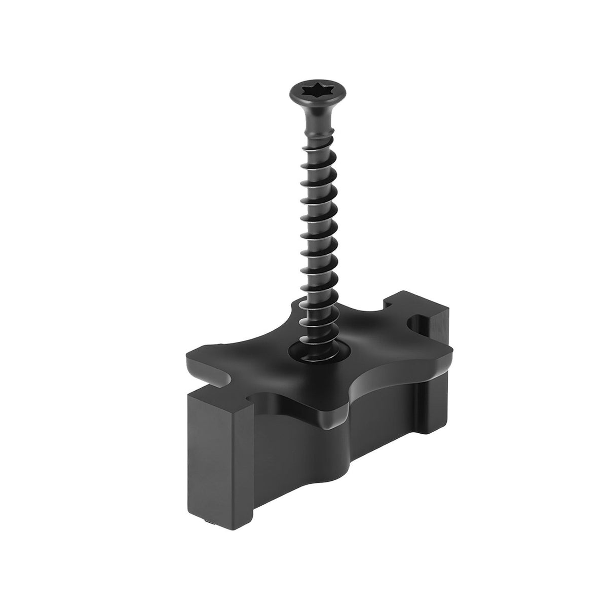 90PCS Hidden Deck Fasteners for Composite Decking Board, Universal Composite T Clips &amp; Plastic Hidden Fasteners with Metal Screws,Polypropylene PP Clips Works with 6.5 mm Gaps, Black