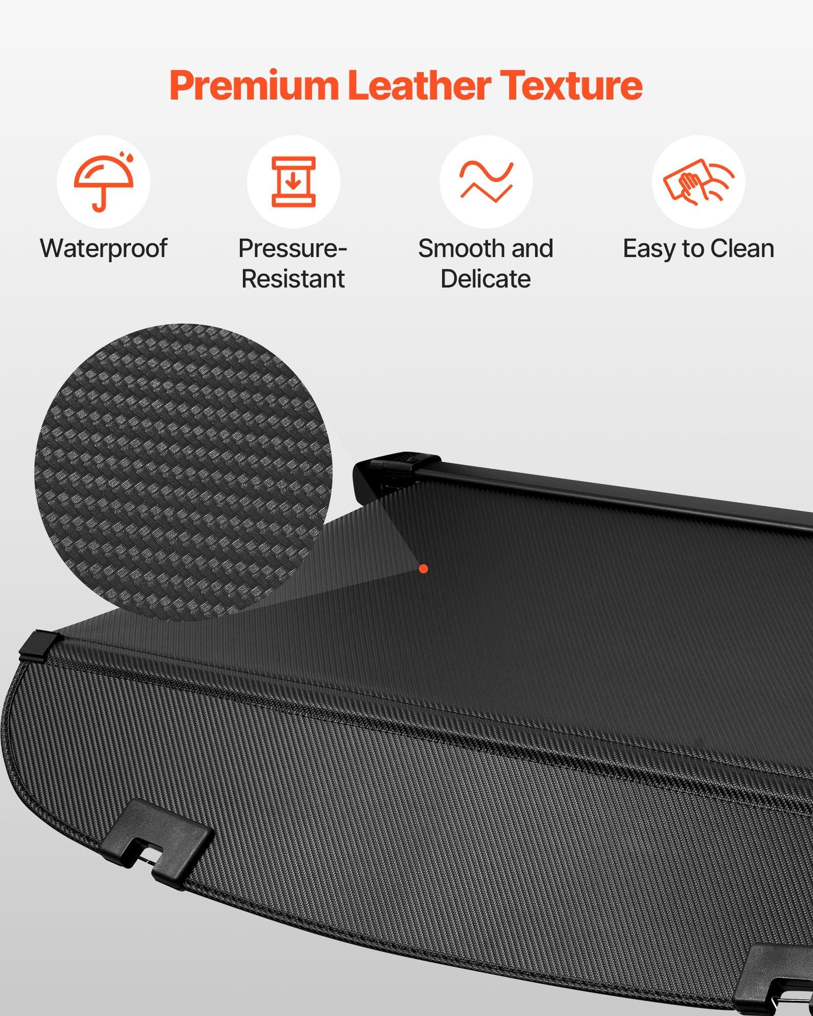 Retractable Cargo Cover, Upgraded Carbon Fiber Texture Trunk Cover, Anti-Peeping Luggage Privacy Shield, Easy Installation Security Shade Car Accessories, for Mazda CX-5 2017-2025 5-Seater