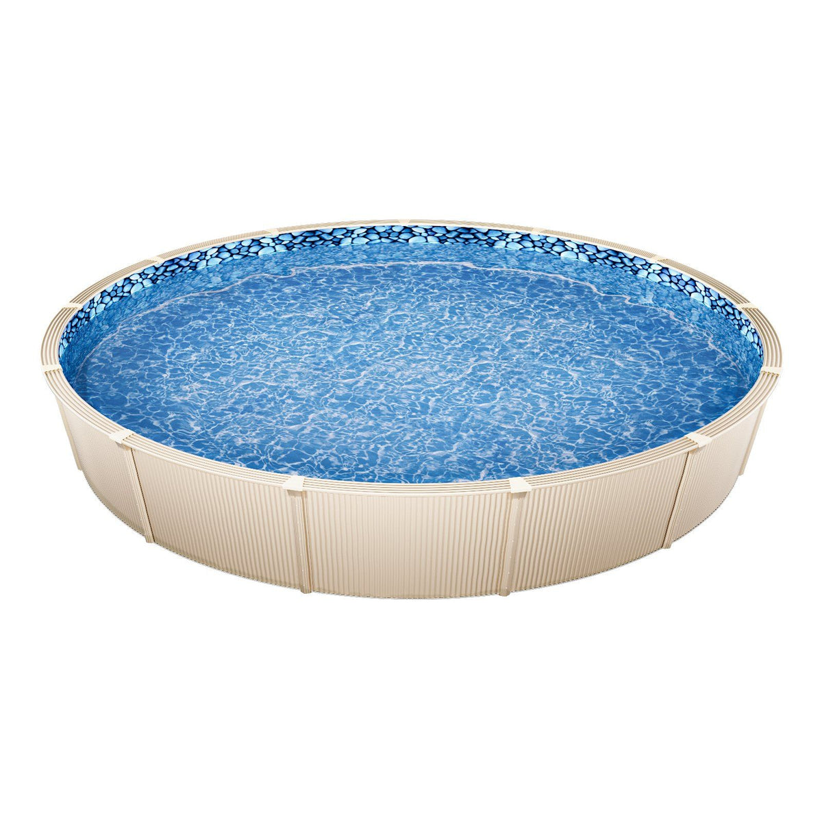 21-ft Round Above Ground Pool Liner, Unibead Pool Liners, Standard Gauge, 52inch Wall Height, Designed for Steel Sided Above-Ground Swimming Pools