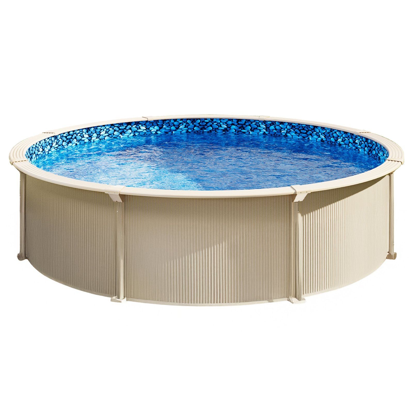 30-ft Round Above Ground Pool Liner, Overlap Pool Liners, Standard Gauge Vinyl, 48-to-54inch Wall Height, Designed for Steel Sided Above-Ground Swimming Pools
