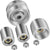VEVOR Belt Grinder 2" x 72" Wheel Set, Belt Knife Grinder Wheel Set, Aluminum Belt Grinder Wheel Crowned for Knife Grinder with 4" Drive Wheel (0.94" Bore), 3" Tracking Wheel and 2 x 2" Idler Wheels