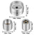 VEVOR Belt Grinder 2" x 72" Wheel Set, Belt Knife Grinder Wheel Set, Aluminum Belt Grinder Wheel Crowned for Knife Grinder with 4" Drive Wheel (0.94" Bore), 3" Tracking Wheel and 2 x 2" Idler Wheels
