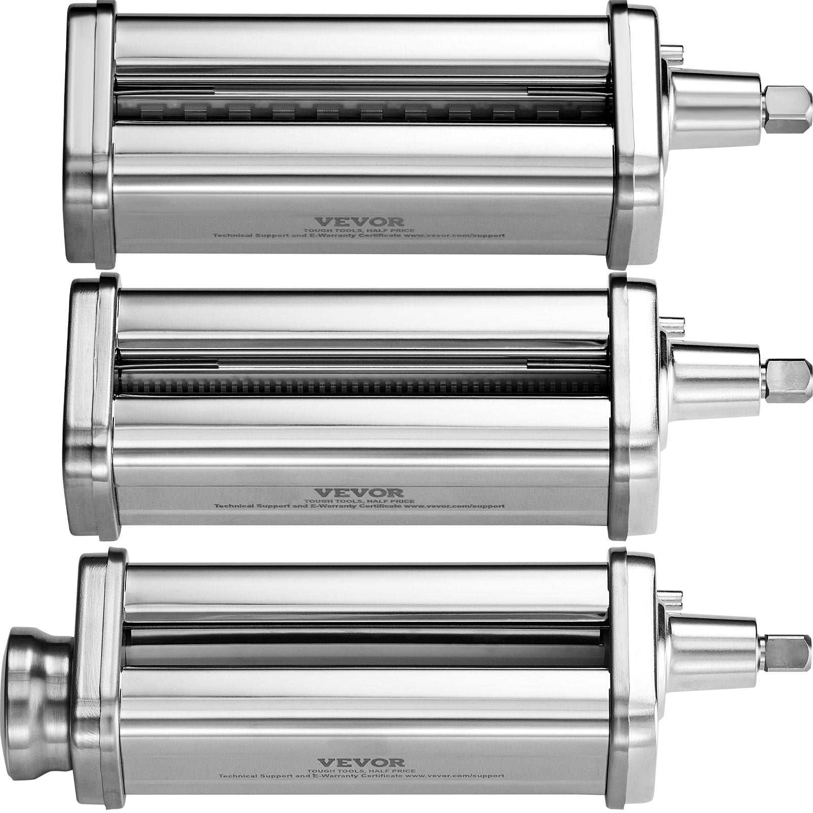 VEVOR 3Pcs Pasta Attachment for KitchenAid Stand Mixer Pasta Roller Cutter Set