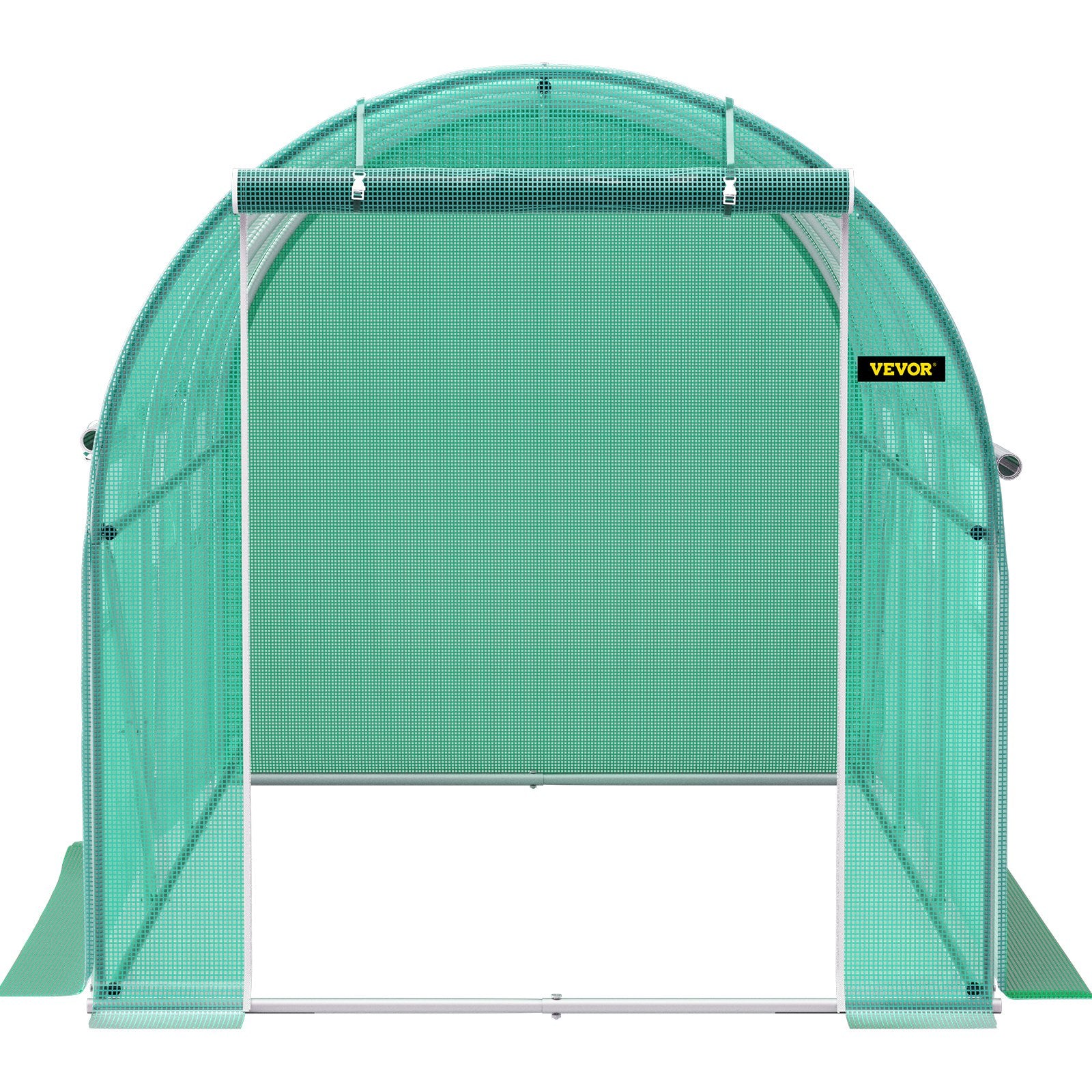 VEVOR Walk-in Tunnel Greenhouse Galvanized Frame & Waterproof Cover 12x7x7 ft