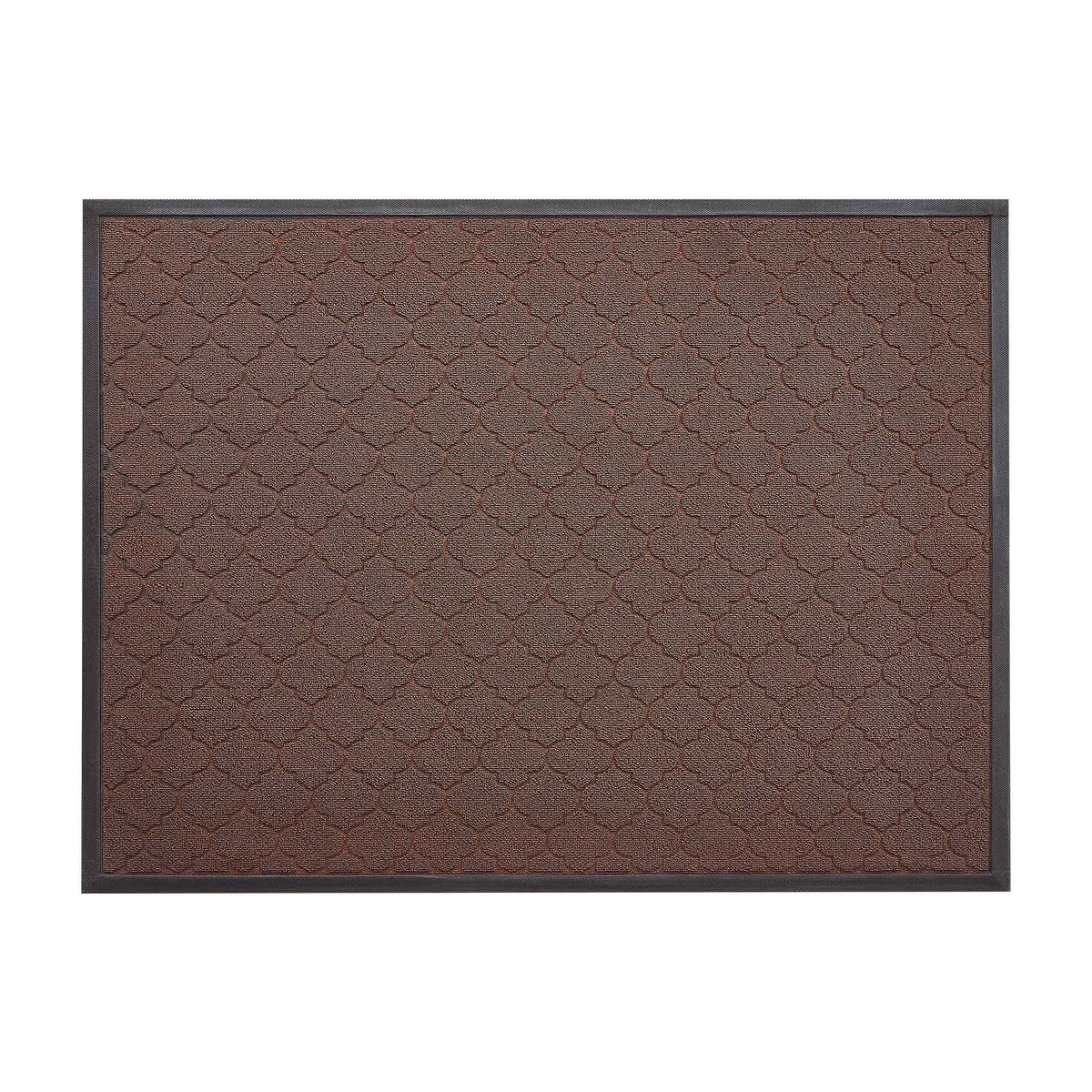 VEVOR Front Door Mat, 1194 x 889 mm Commercial Floor Mat for Indoor and Outdoor, Modern Stylish Carpet with TPE Backing, Heavy Duty Washable Entry Industrial Rug for Hallway, Balcony, Garage, Brown