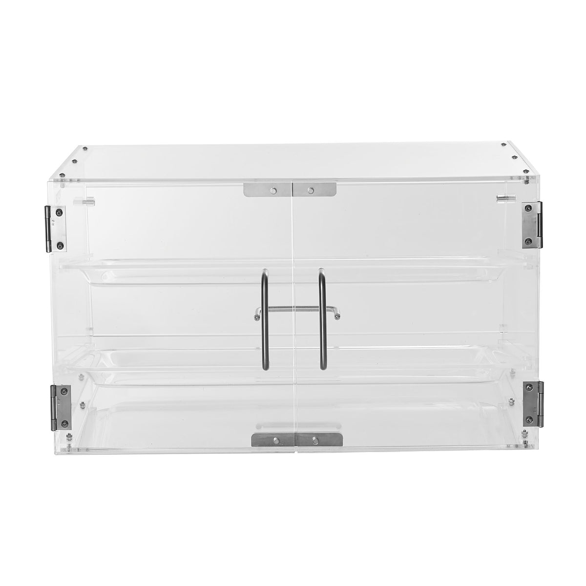 VEVOR Pastry Display Case, 2-Tier Commercial Countertop Bakery Display Case, Acrylic Display Box with Rear Door Access & Removable Shelves, Keep Fresh for Donut Bagels Cake Cookie