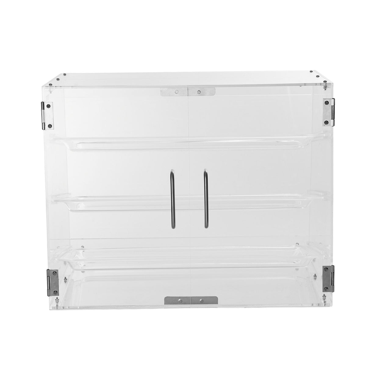 VEVOR Pastry Display Case, 3-Tier Commercial Countertop Bakery Display Case, Acrylic Display Box with Rear Door Access & Removable Shelves, Keep Fresh for Donut Bagels Cake Cookie