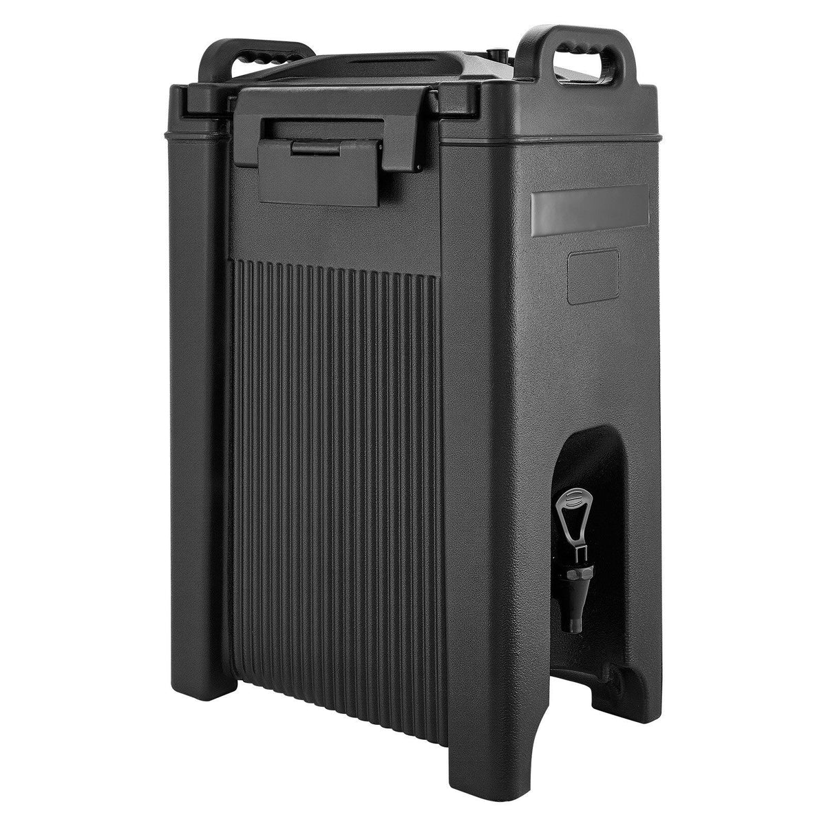Insulated Beverage Dispenser, 5 Gal/19L Hot and Cold Beverage Server with Spigot &amp; Handle, Food-Grade Thermal Drink Dispenser Cooler for Tea Coffee Water in Cafes &amp; Restaurants, 2 Pack, Black