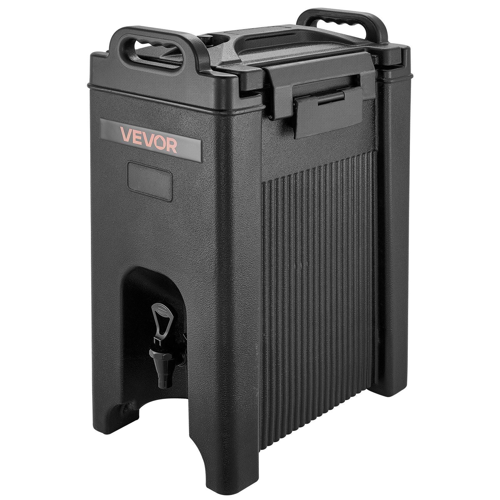Insulated Beverage Dispenser, 5 Gal/19L Hot and Cold Beverage Server with Spigot & Handle, Food-Grade Thermal Drink Dispenser Cooler for Tea Coffee Water in Cafes & Restaurants, 2 Pack, Black