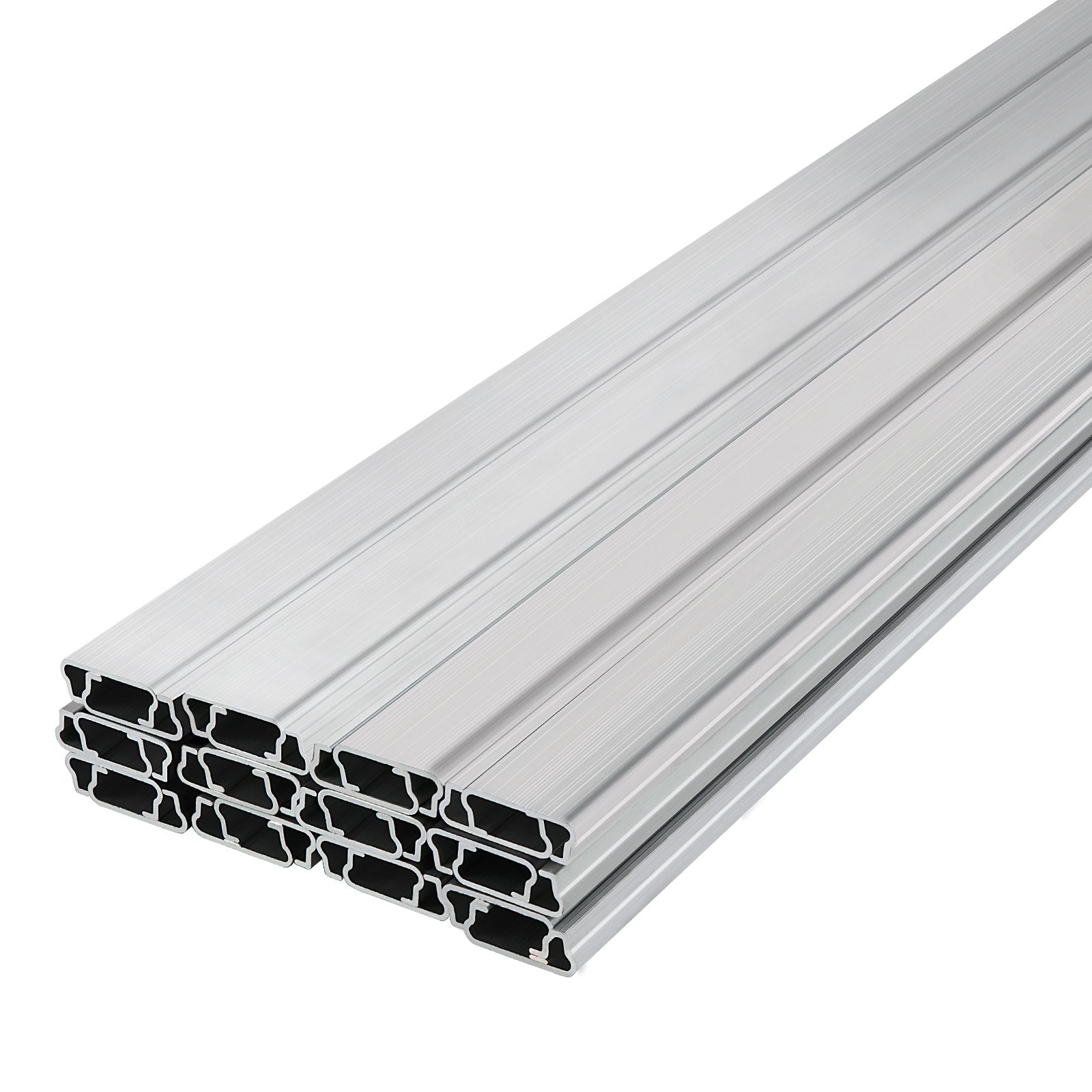 VEVOR Spring Wire and Lock Channel, 2m Spring Lock & U-Channel Bundle for Greenhouse, 50 Packs PE Coated Spring Wire & Aluminum Alloy Channel, Plastic Poly Film or Shade Cloth Attachment with Scre