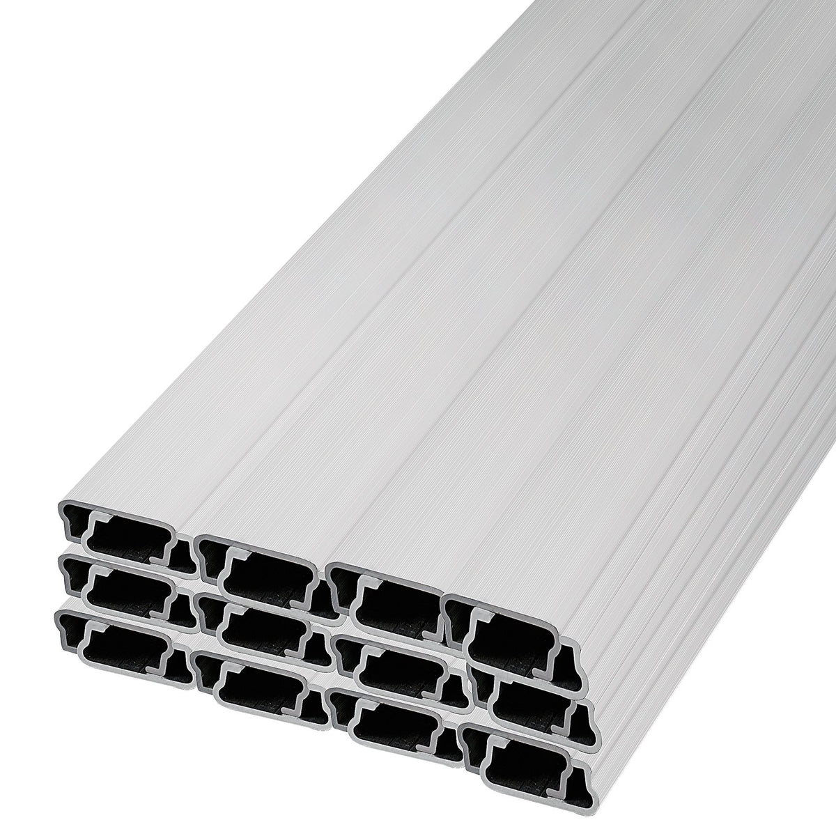 VEVOR Spring Wire and Lock Channel, 2m Spring Lock & U-Channel Bundle for Greenhouse, 50 Packs PE Coated Spring Wire & Aluminum Alloy Channel, Plastic Poly Film or Shade Cloth Attachment with Scre