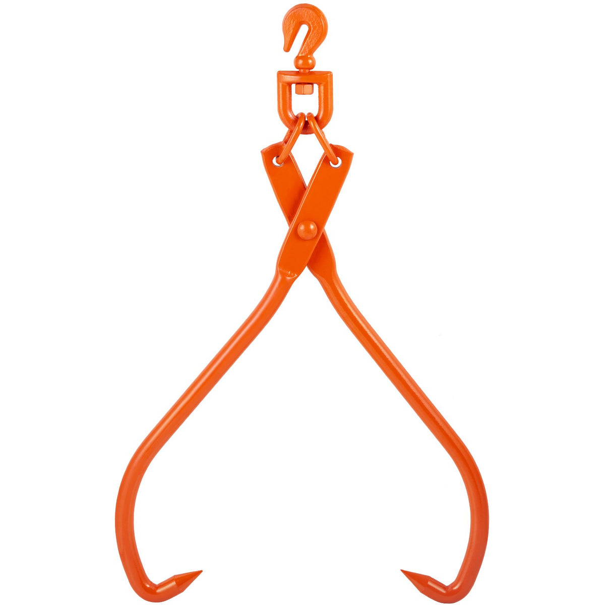 VEVOR Log Skidding Tongs, 81.3cm 2 Claw Log Lifting Tongs, Heavy Duty Rotating Steel Lumber Skidding Tongs, 700 kg Loading Capacity, Log Lifting, Handling, Dragging &amp; Carrying Tool