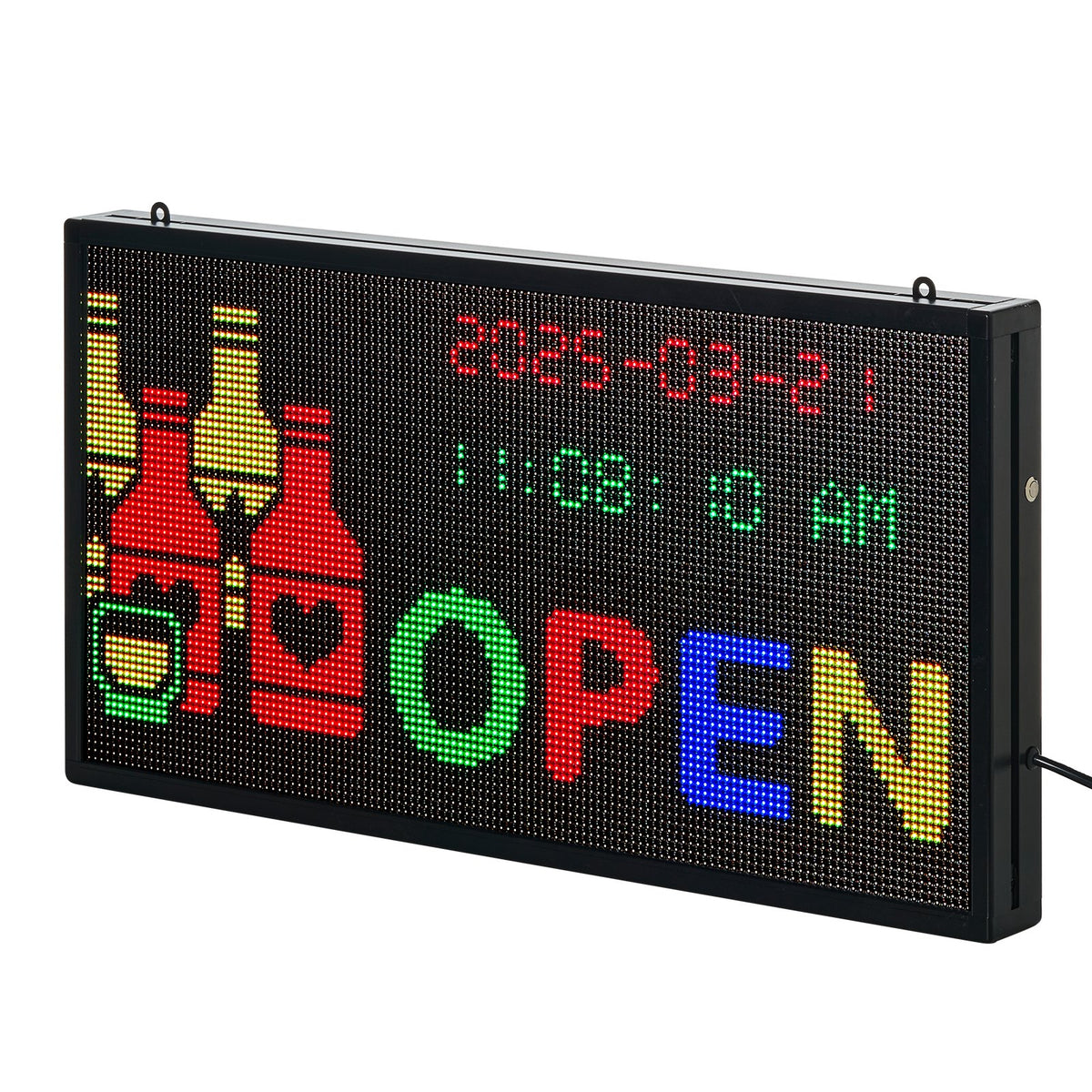 VEVOR 27x14in Programmable LED Sign Digital Scrolling Display Board P5 Fullcolor