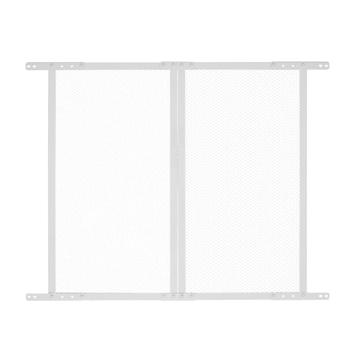 RV Screen Door Protector, 800 x 723.9 mm Door Grille, Easy to Install and Disassemble, Reinforced Breathable Protective Mesh, Aluminum Alloy Camper RV Entry Protector for Pet Protection, White
