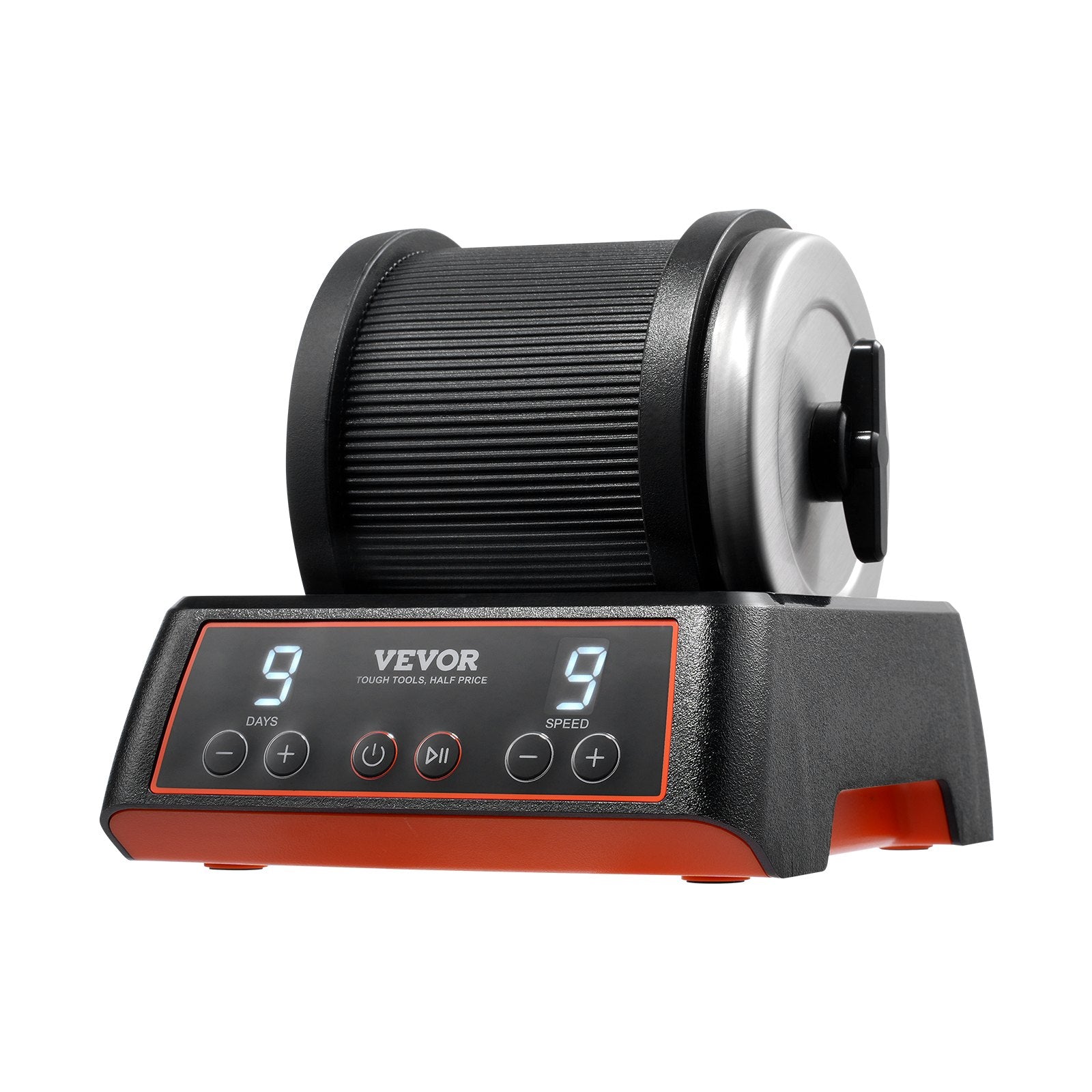 VEVOR Rock Tumbler Kit, 2.5 lbs Rock Polishing Kit, 9 Speed Settings 9-Day Polishing Timer Stone Polishing Kit, Rock Polisher with Rough Gemstones and Polishing Grits, Rock Polisher for Kids Adults