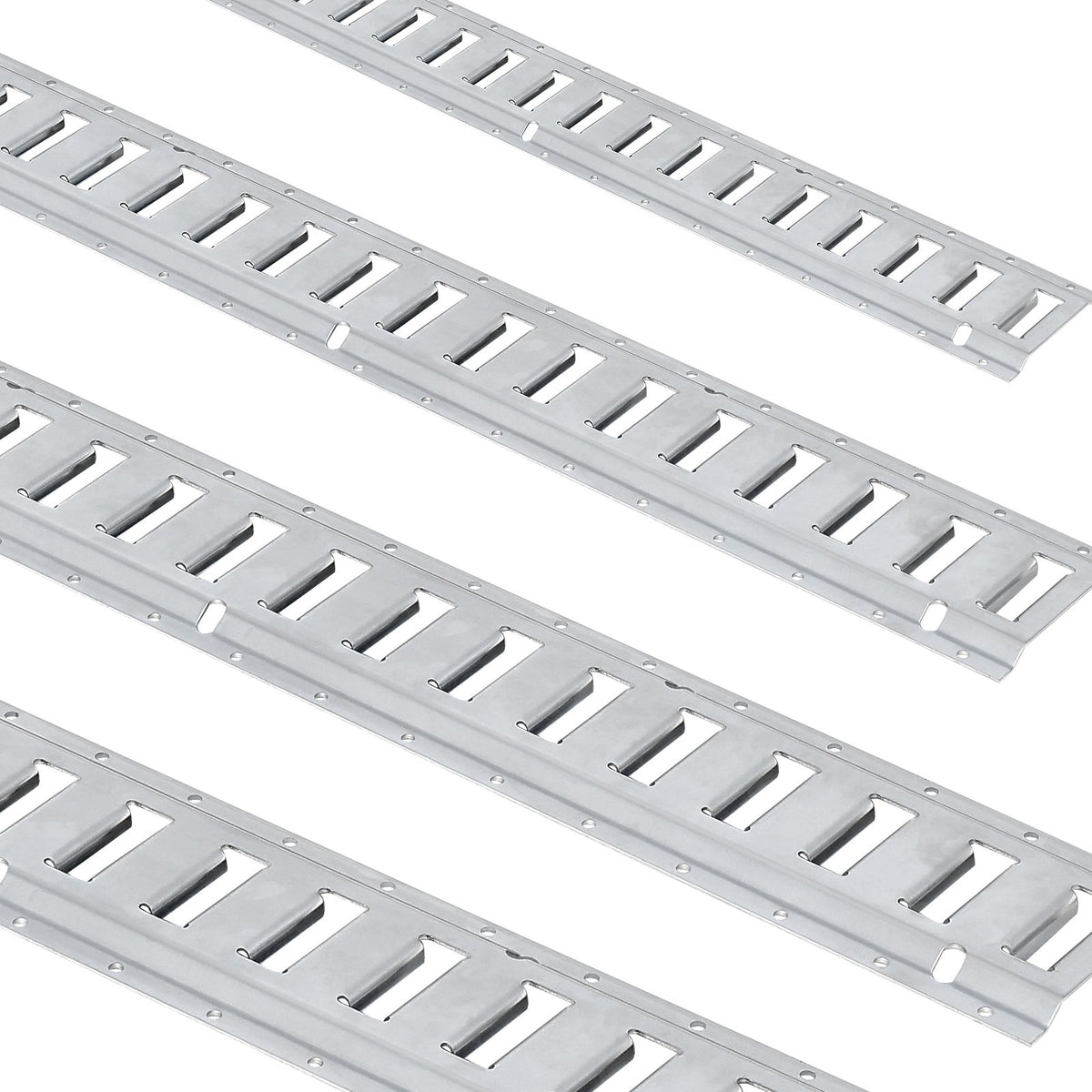 VEVOR E Track Tie-Down Rail Kit, 24PCS 1524 mm E-Tracks Set Includes 8 Steel Rails &amp; 8 O-Rings &amp; 8 Tie-Offs with D-Ring, Versatile Trailer Securing Accessories for Cargo Motorcycles Bikes, 816 kg Load