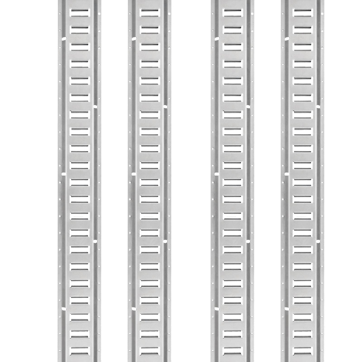 VEVOR E Track Tie-Down Rail Kit, 24PCS 1524 mm E-Tracks Set Includes 8 Steel Rails & 8 O-Rings & 8 Tie-Offs with D-Ring, Versatile Trailer Securing Accessories for Cargo Motorcycles Bikes, 816 kg Load