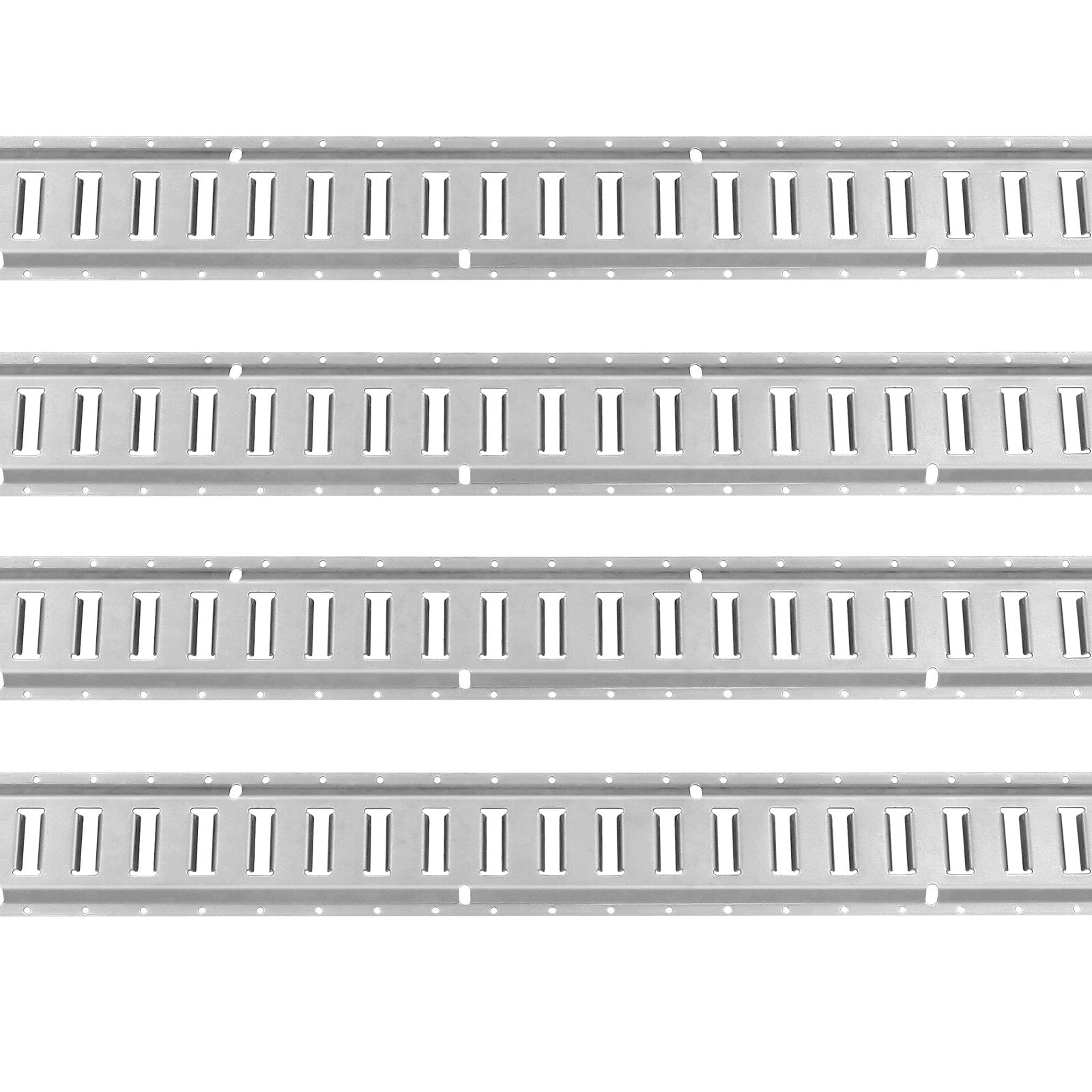 VEVOR E Track Tie-Down Rail Kit, 24PCS 1524 mm E-Tracks Set Includes 8 Steel Rails & 8 O-Rings & 8 Tie-Offs with D-Ring, Versatile Trailer Securing Accessories for Cargo Motorcycles Bikes, 816 kg Load