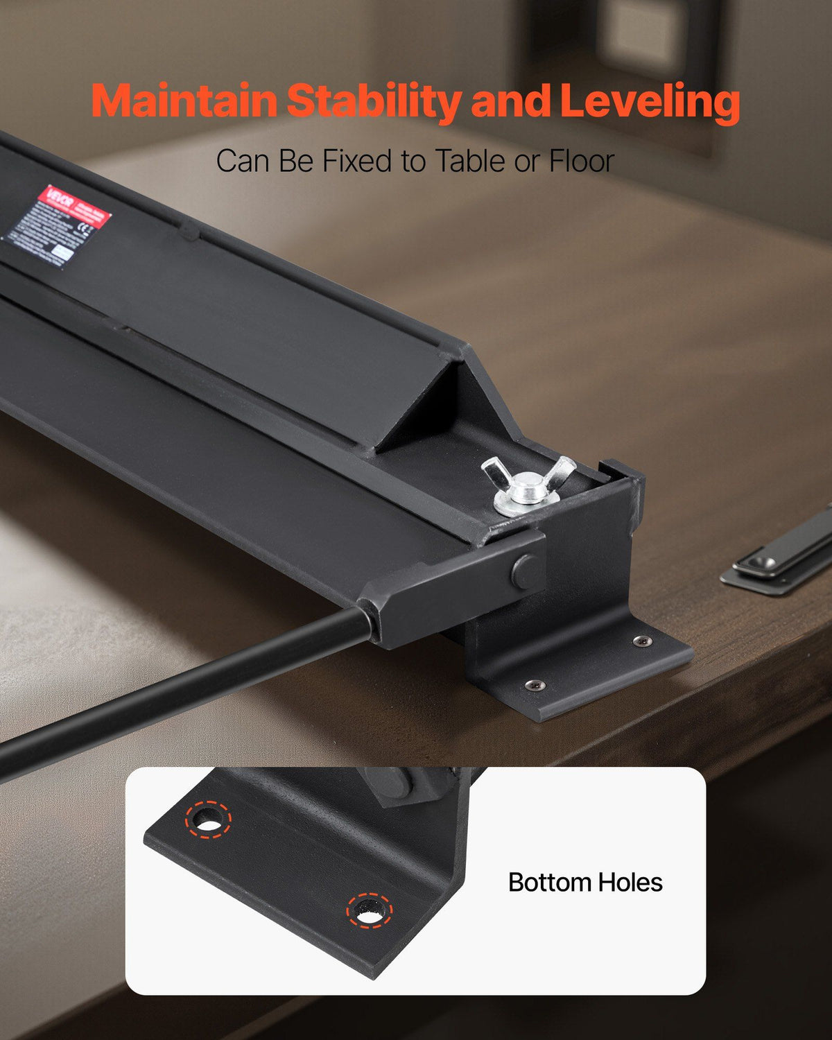 Box and Pan Brake, 762 mm Sheet Metal Bending Brake, 18-Gauge Capacity, 0-135 Degree Adjustable, Metal Bender Machine, No Wobbling, Heavy-Duty Aluminum Folder for Precise Batch Bending