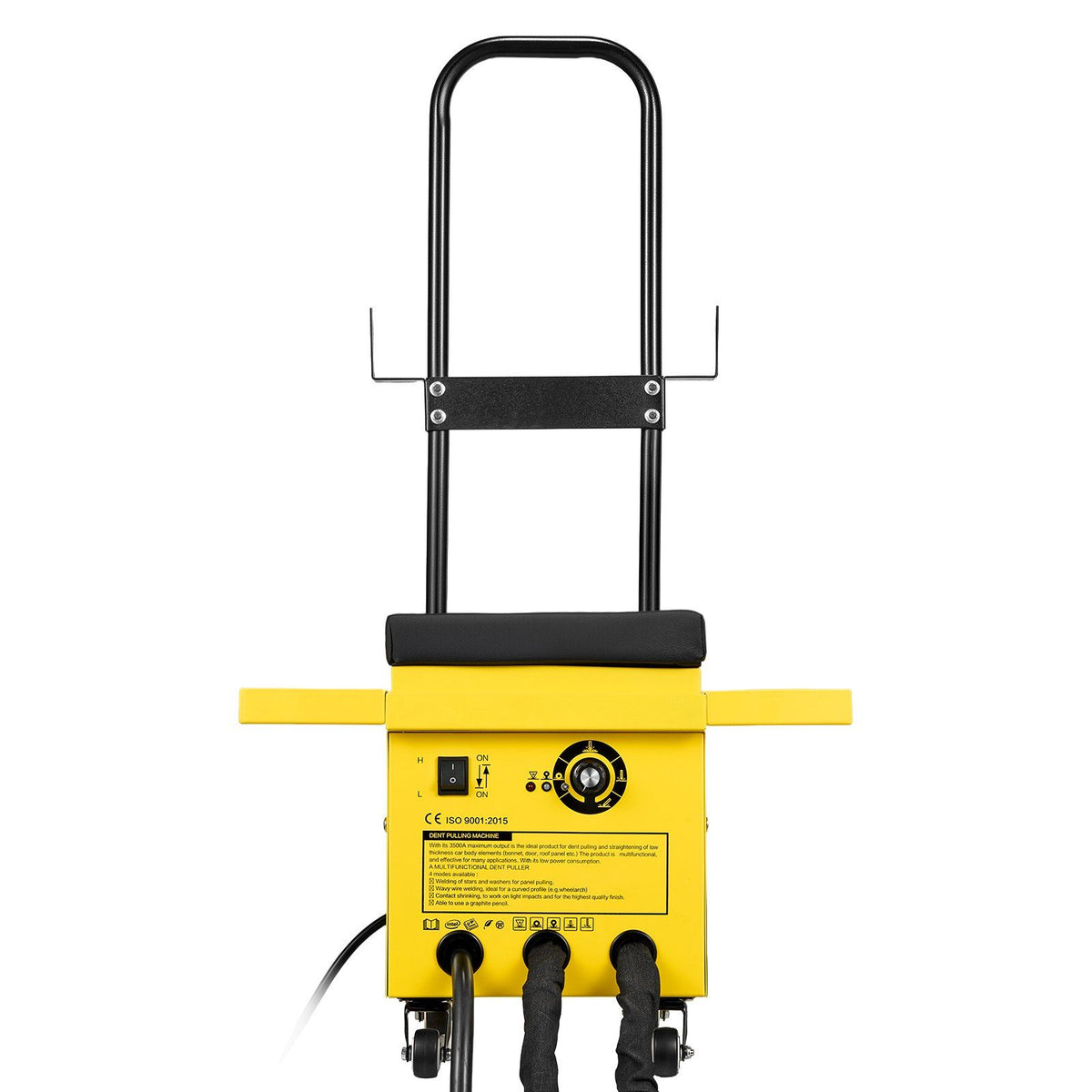 4.5KW Professional Stud Welder Dent Repair Kit with 2 Welding Guns & 6 Modes, All in One Dent Repair Workstation with Extended Handle, Padded Seat and Accessory Tray