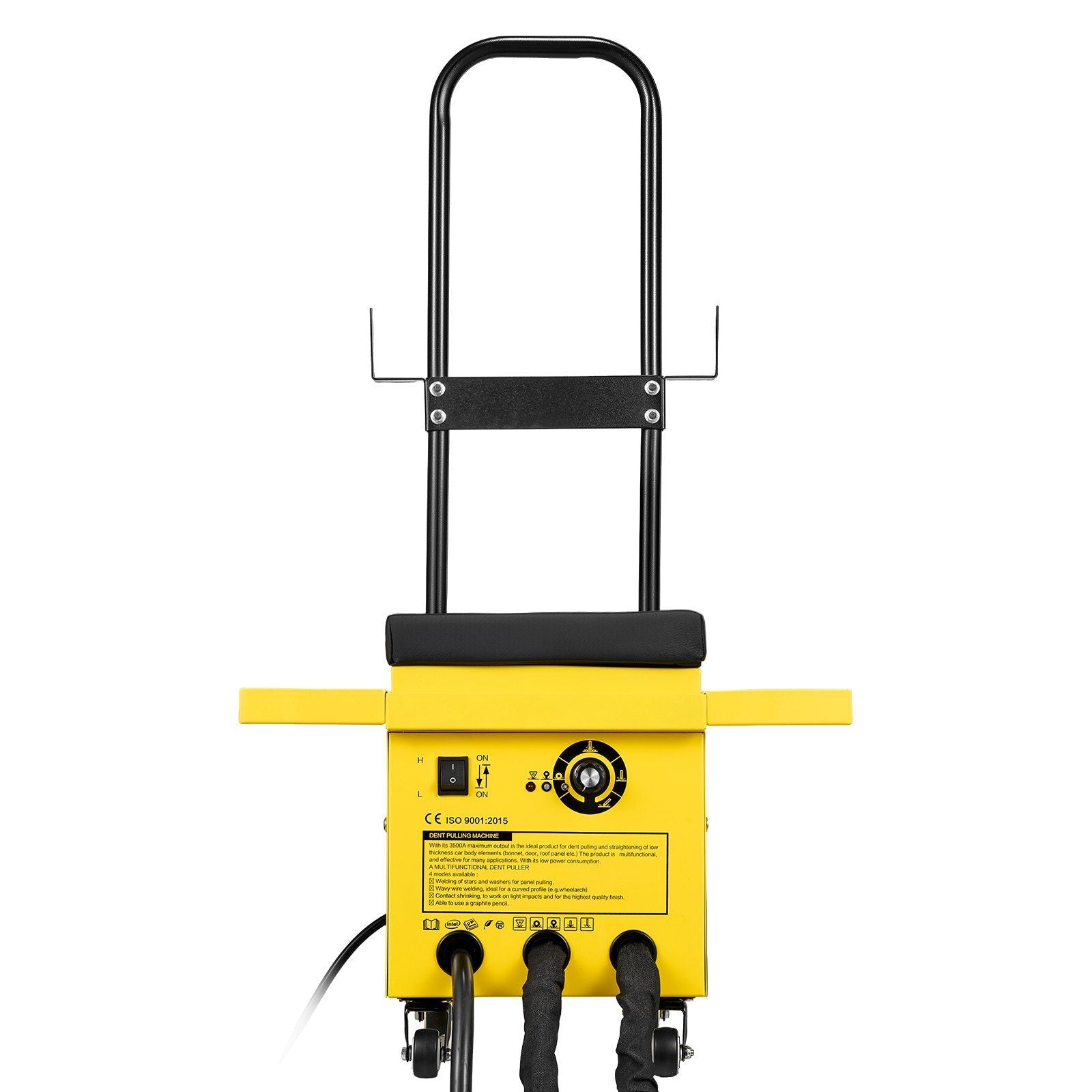 4.5KW Professional Stud Welder Dent Repair Kit with 2 Welding Guns & 6 Modes, All in One Dent Repair Workstation with Extended Handle, Padded Seat and Accessory Tray