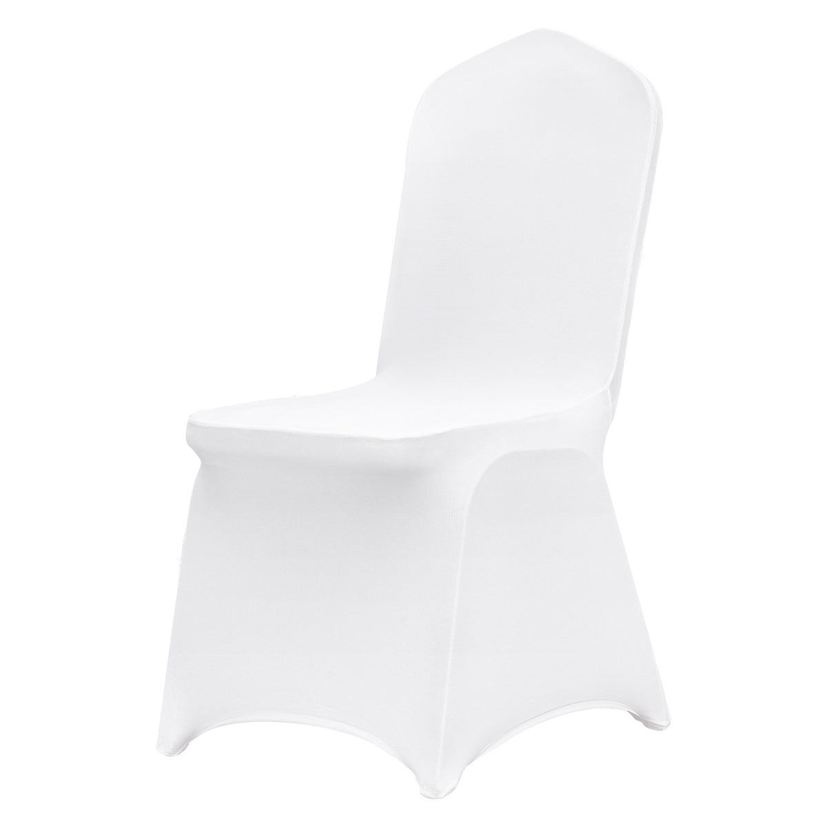VEVOR Stretch Spandex Folding Chair Covers, Universal Fitted Chair Cover, Removable Washable Protective Slipcovers, for Wedding, Holiday, Banquet, Party, Celebration, Dining (30PCS White)