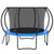 VEVOR 10FT Trampoline, 330 lbs Trampoline with Enclosure Net, Ladder, and Curved Pole, Heavy Duty Trampoline with Jumping Mat and Spring Cover Padding, Outdoor Recreational Trampolines for Kids Adults
