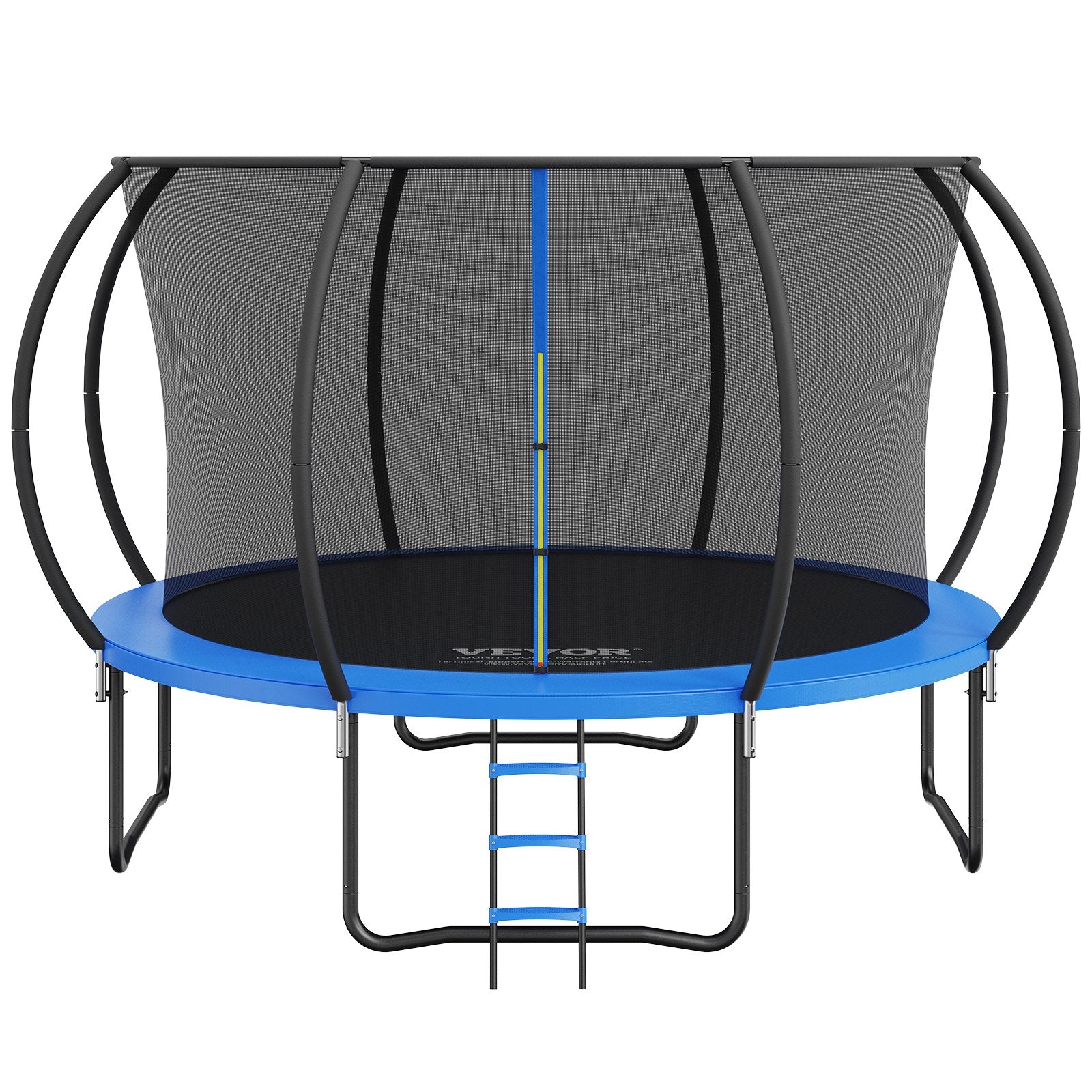 VEVOR 3.66m Trampoline, 181 kg Trampoline with Enclosure Net, Ladder, and Curved Pole, Heavy Duty Trampoline with Jumping Mat and Spring Cover Padding, Outdoor Recreational Trampolines for Kids Adults