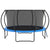 VEVOR 14FT Trampoline, 450 lbs Trampoline with Enclosure Net, Ladder, and Curved Pole, Heavy Duty Trampoline with Jumping Mat and Spring Cover Padding, Outdoor Recreational Trampolines for Kids Adults