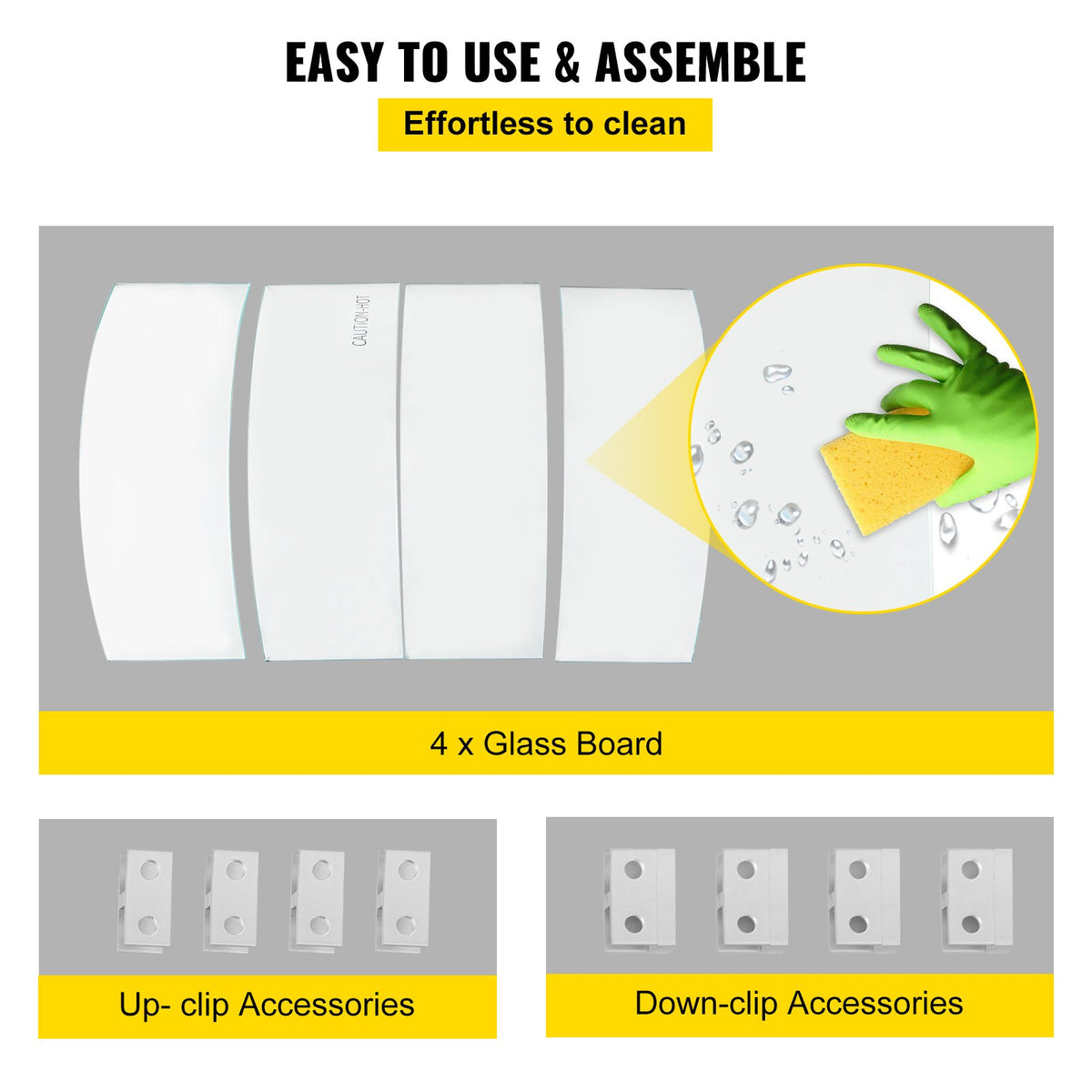 VEVOR Fire Pit Wind Guard, Glass Flame Guard, Round Glass Shield, 1/4-Inch Thick Fire Table, Clear Tempered Glass Flame Guard, Aluminum Alloy Feet for Propane, Gas, Outdoor (23 x 23 x 6 Inch)