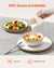 VEVOR 18 PCS Dinnerware Set Ceramic Plates and Bowls Sets Service for 6 White