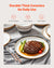 VEVOR 32 PCS Dinnerware Set Ceramic Plates and Bowls Sets Service for 8 White