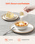 VEVOR 32 PCS Dinnerware Set Ceramic Plates and Bowls Sets Service for 8 White