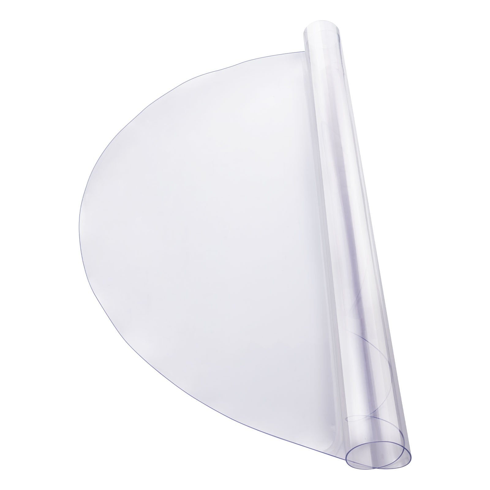 VEVOR Plastic Table Cover, 48 x 48 Inch 2.0 mm Thick Clear Table Protector, Round PVC Desk Mat, Waterproof & Easy Cleaning Desk Pad Tablecloth, for Office Dresser Dining Room Table Night Stand